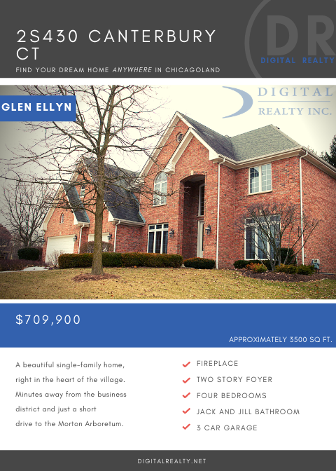 Just Listed - 2S430 Canterbury Ct. Glen Ellyn, IL 60137 - Chicagoland ...